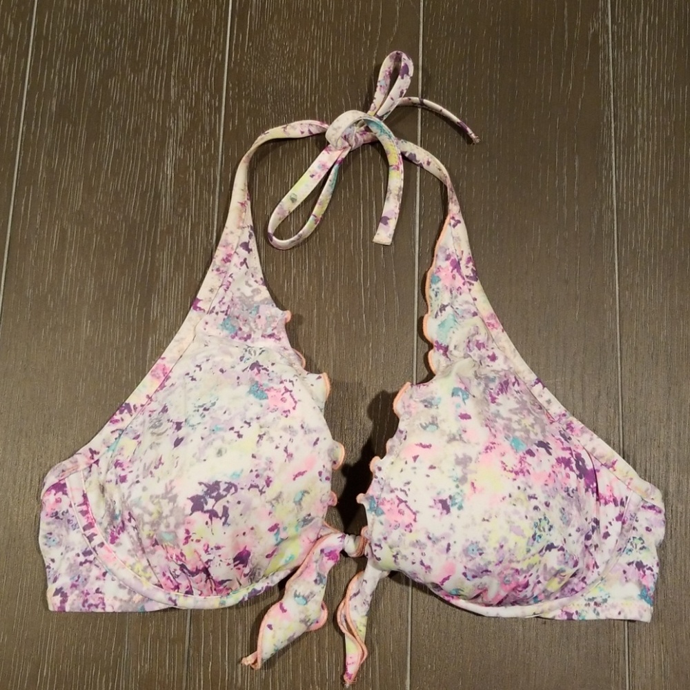 VS Ruffle Halter Underwire Bikini Top